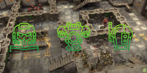 Skirmish Mats for Warhammer 40000 Combat Patrol image credit MWG Studios